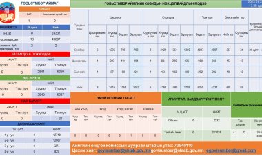 Нөхцөл байдлын мэдээ 2023-01-24-ны өдрийн Ковид-19 халдварын нөхцөл байдлын мэдээ